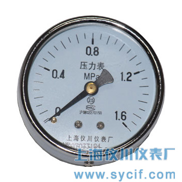 軸向無前邊壓力表|Y-60Z